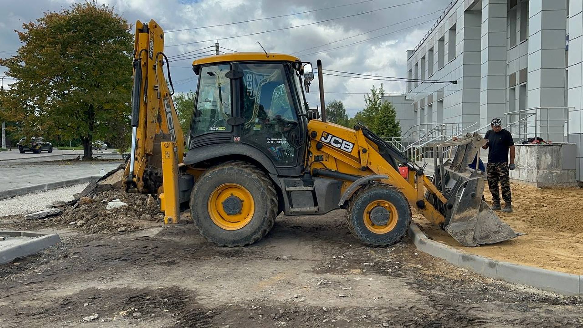 благоустойство, новая парковка, домодедово,