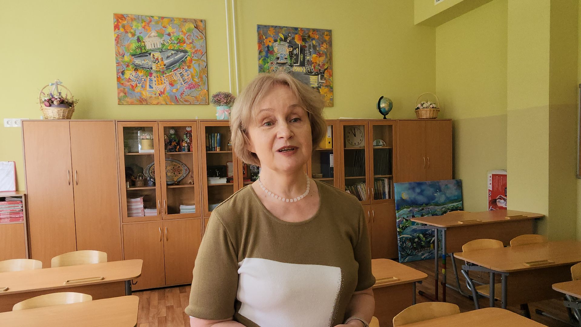 вертикалки, пушкино, школа 1, подготовка школы к учебному году, косметический ремонт, новое оборудование, коммуникации, покраска стен,первоклассники, учителя,