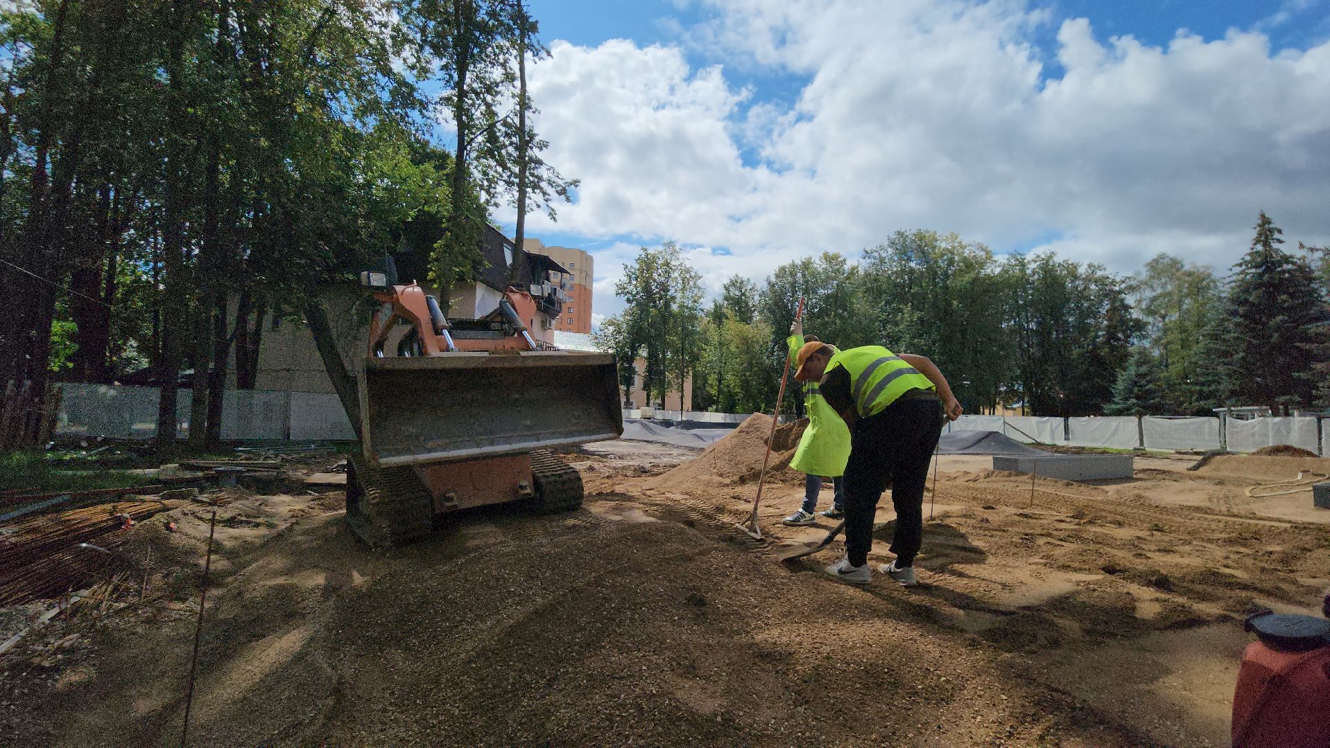 пушкино, пушкинский городской округ, центральный парк культуры и отдыха, скейт-площадка,  строительство,