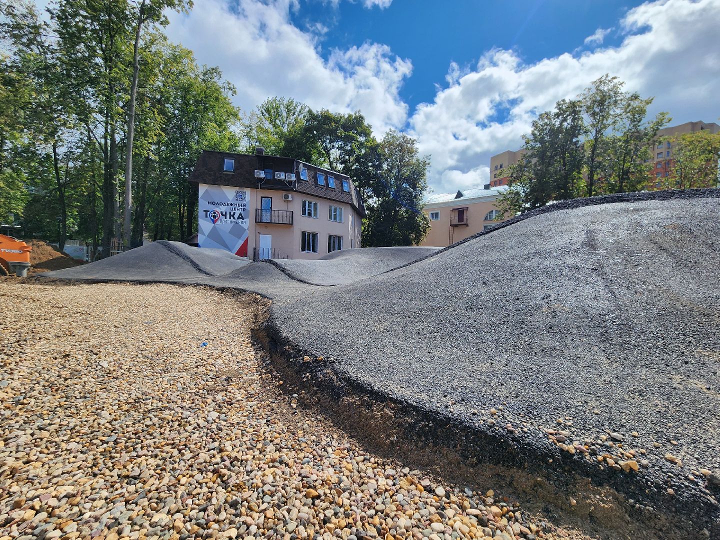 пушкино, пушкинский городской округ, центральный парк культуры и отдыха, скейт-площадка,  строительство,