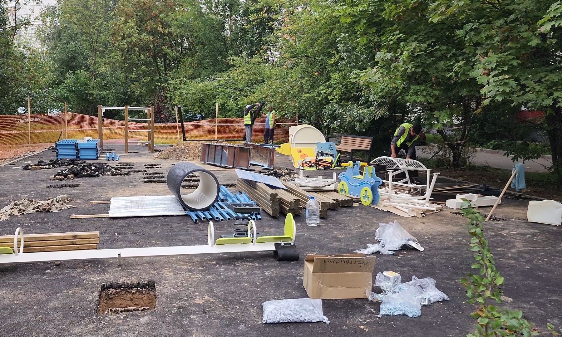 площадка, детская, двор,