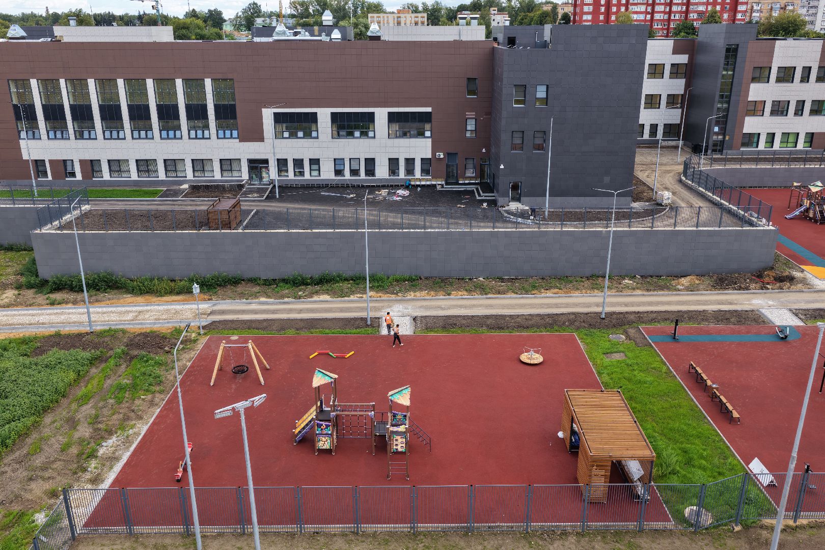 видео с коптера, новая школа зарайск, образование подмосковья,