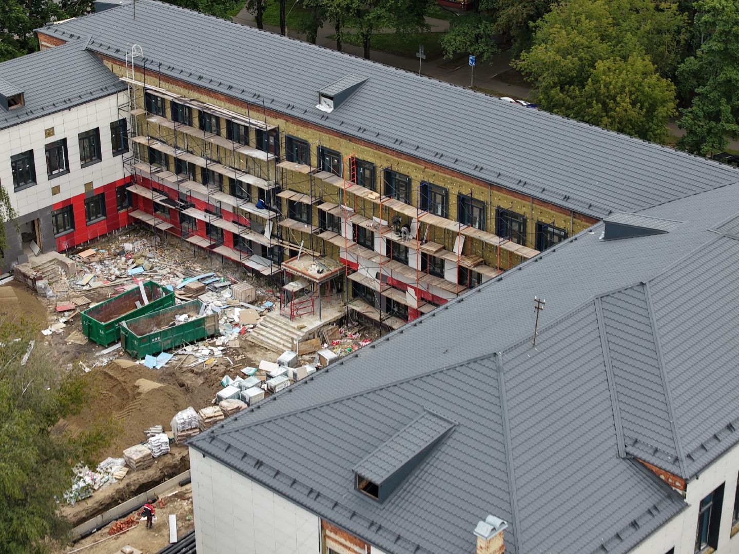 видео с коптера, гимназия 5,