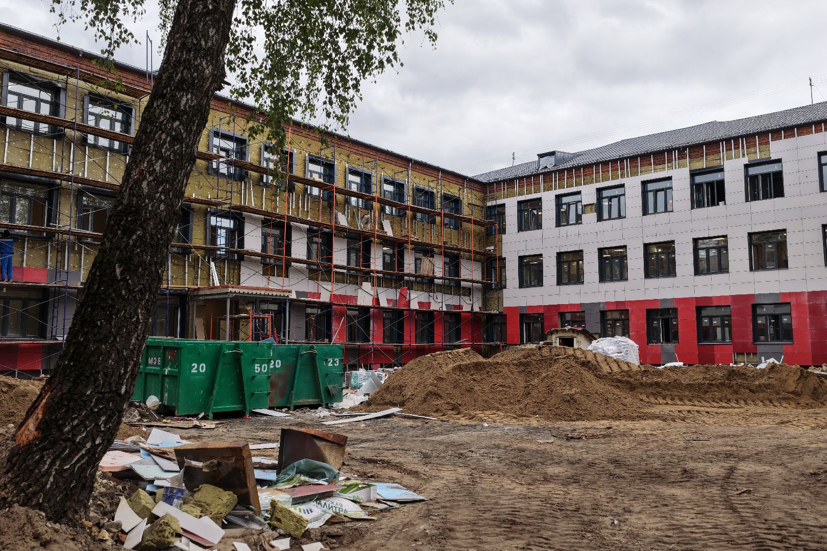 видео с коптера, гимназия 5,