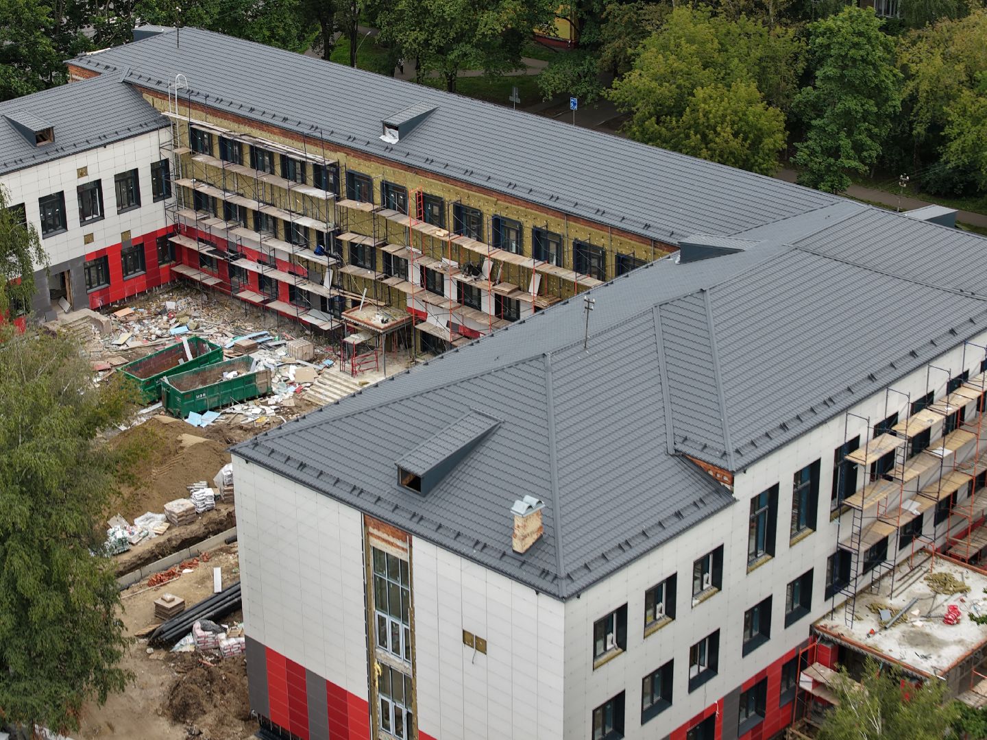 видео с коптера, гимназия 5,