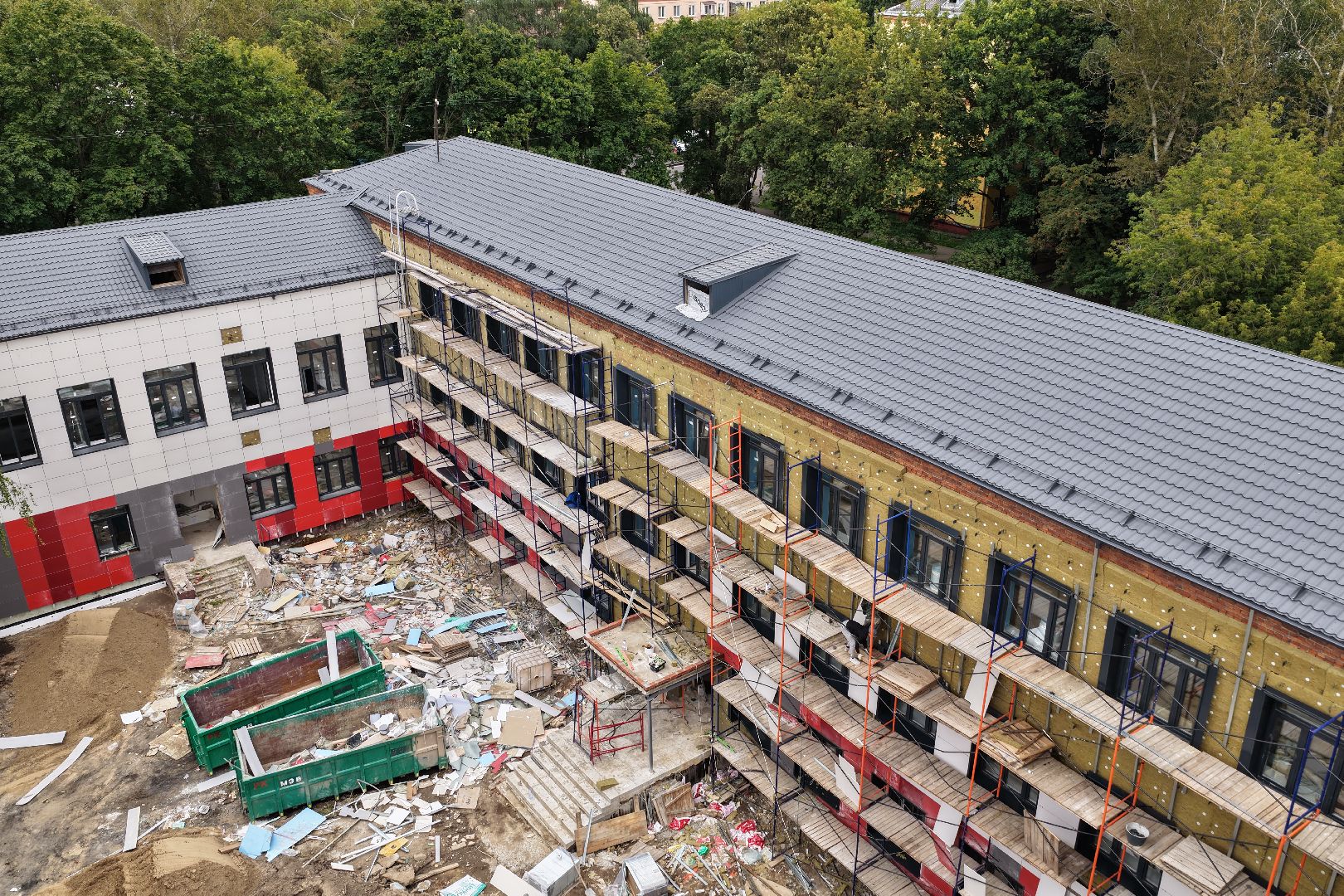 видео с коптера, гимназия 5,