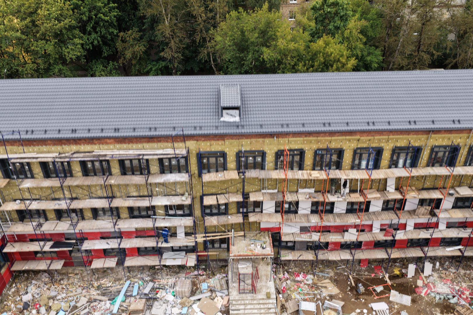 видео с коптера, гимназия 5,