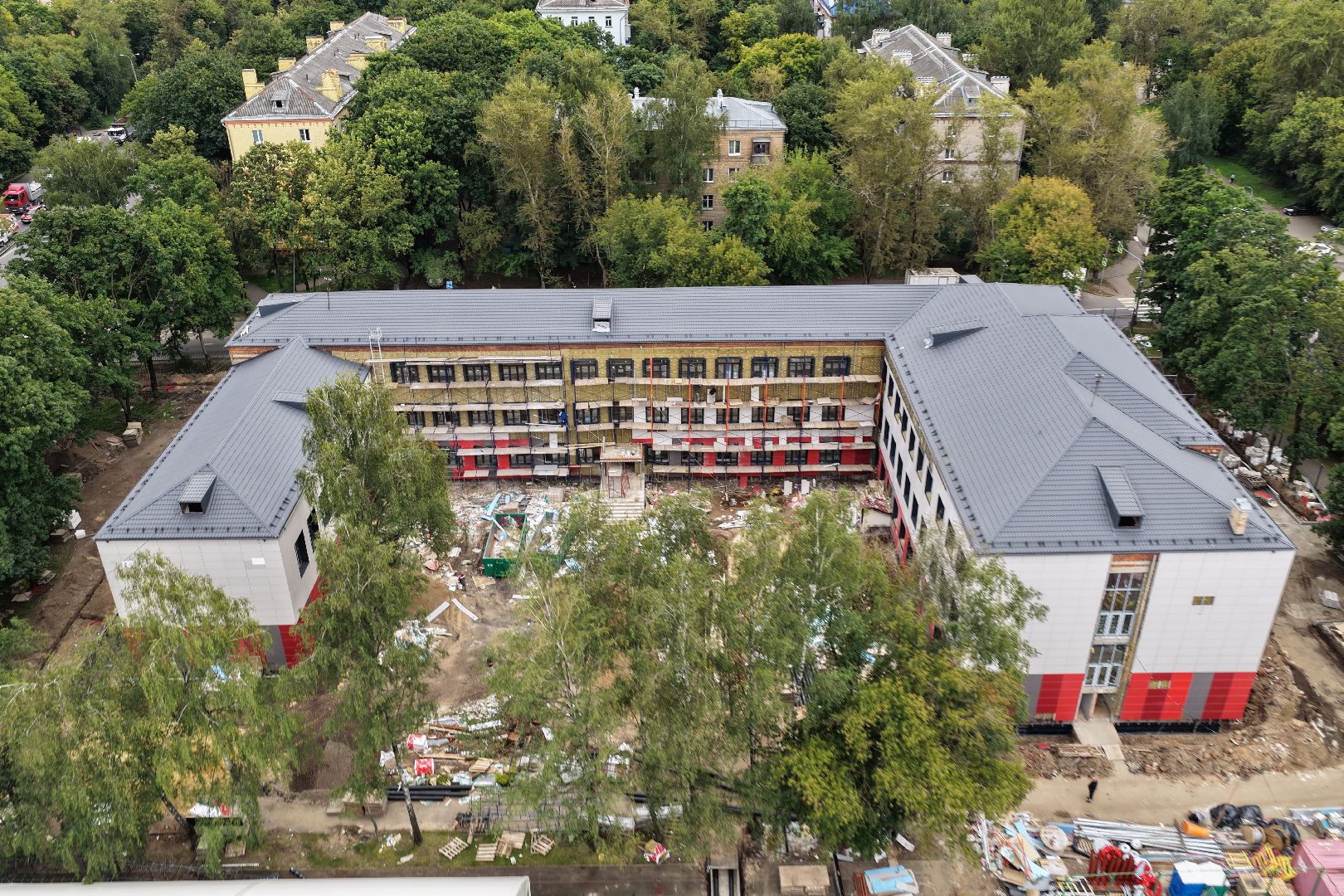 видео с коптера, гимназия 5,