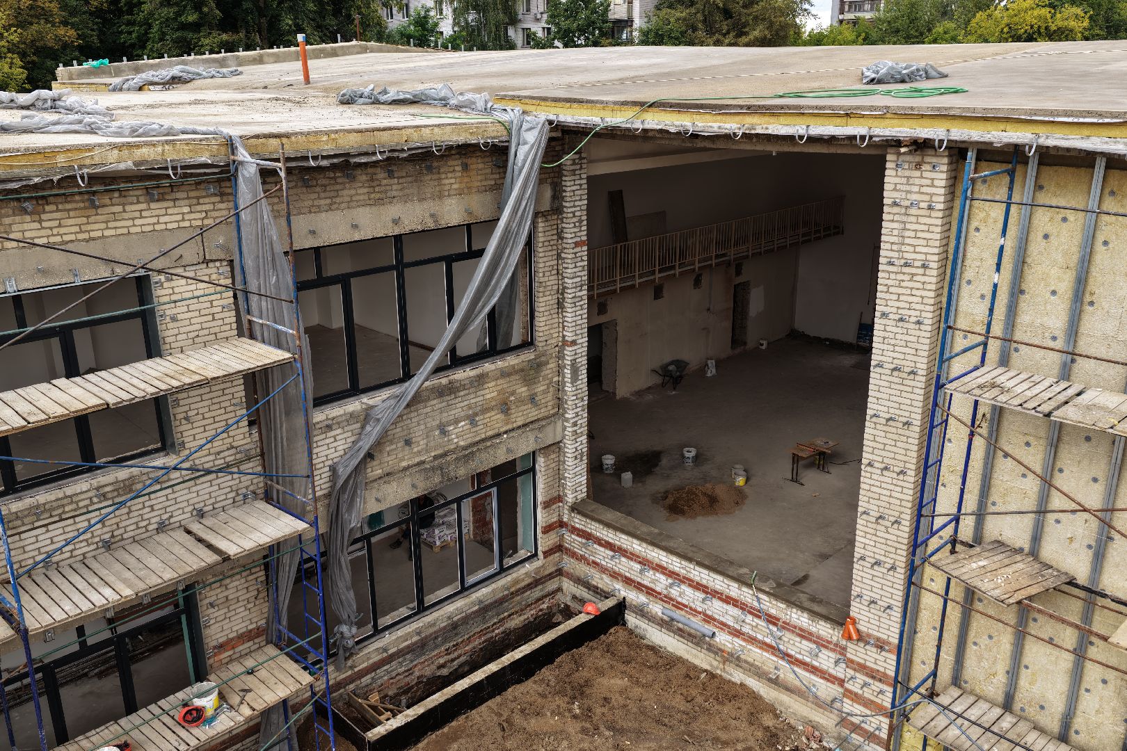 видео с коптера, капремонт спортивных объектов, спорт в люберцах,