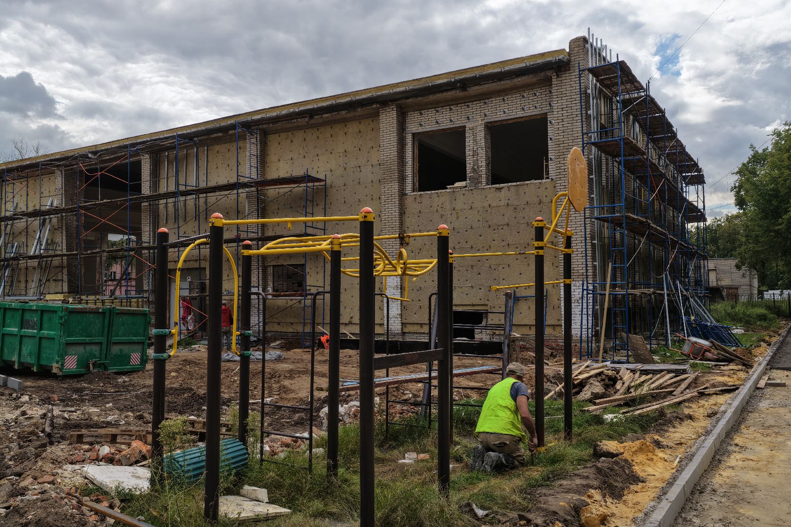 видео с коптера, капремонт спортивных объектов, спорт в люберцах,