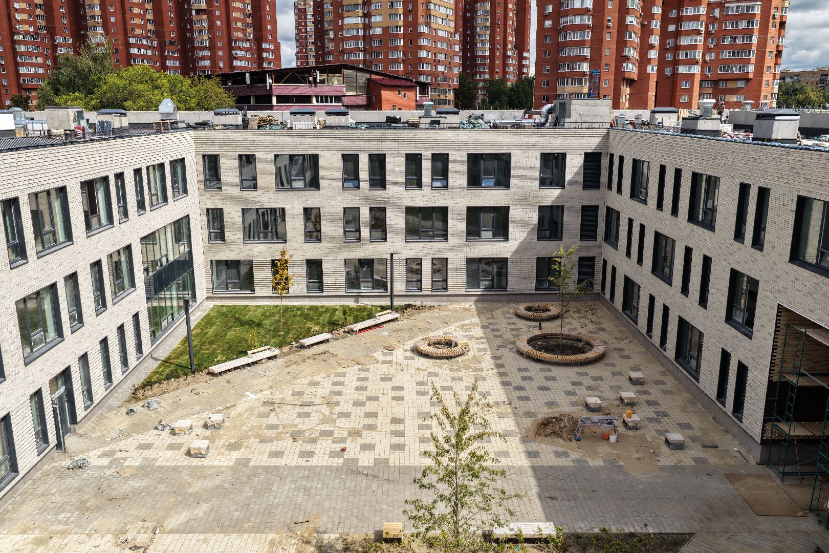 видео с коптера, новая школа в жулебино парк, новая школа в люберцах,