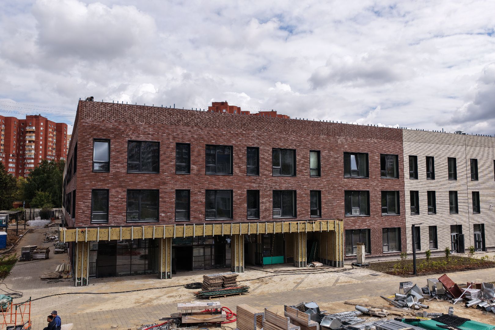 видео с коптера, новая школа в жулебино парк, новая школа в люберцах,