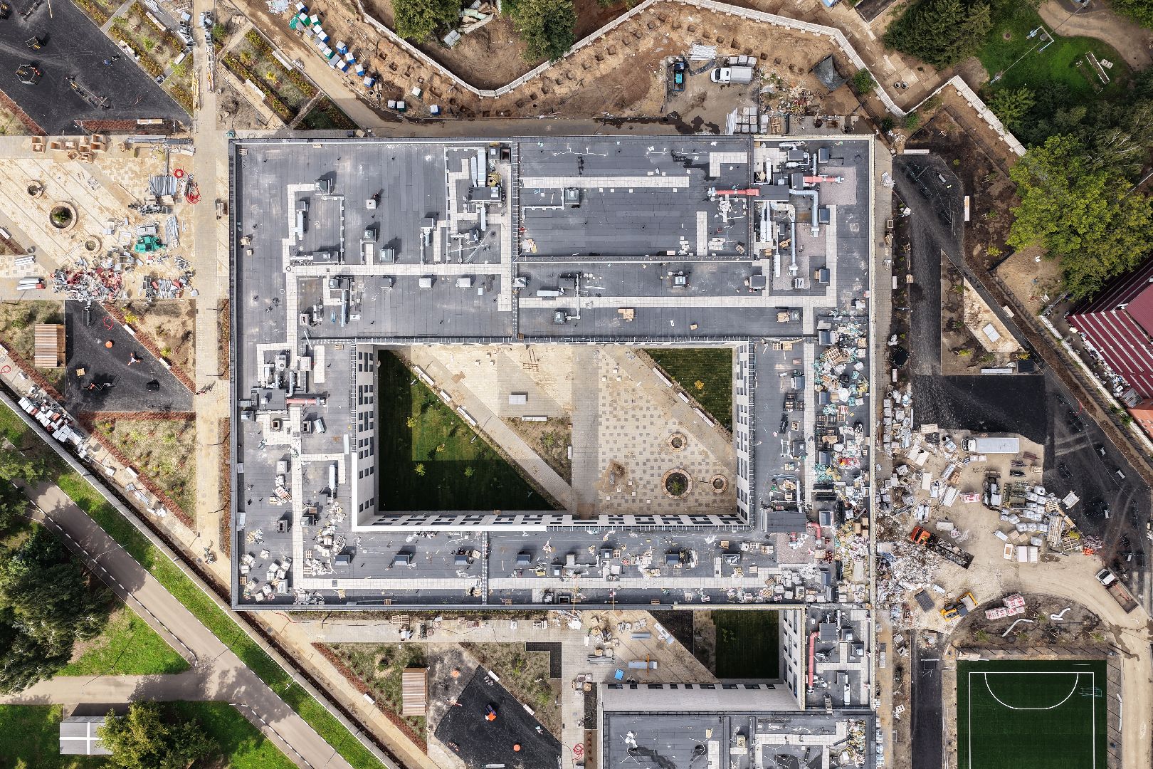 видео с коптера, новая школа в жулебино парк, новая школа в люберцах,