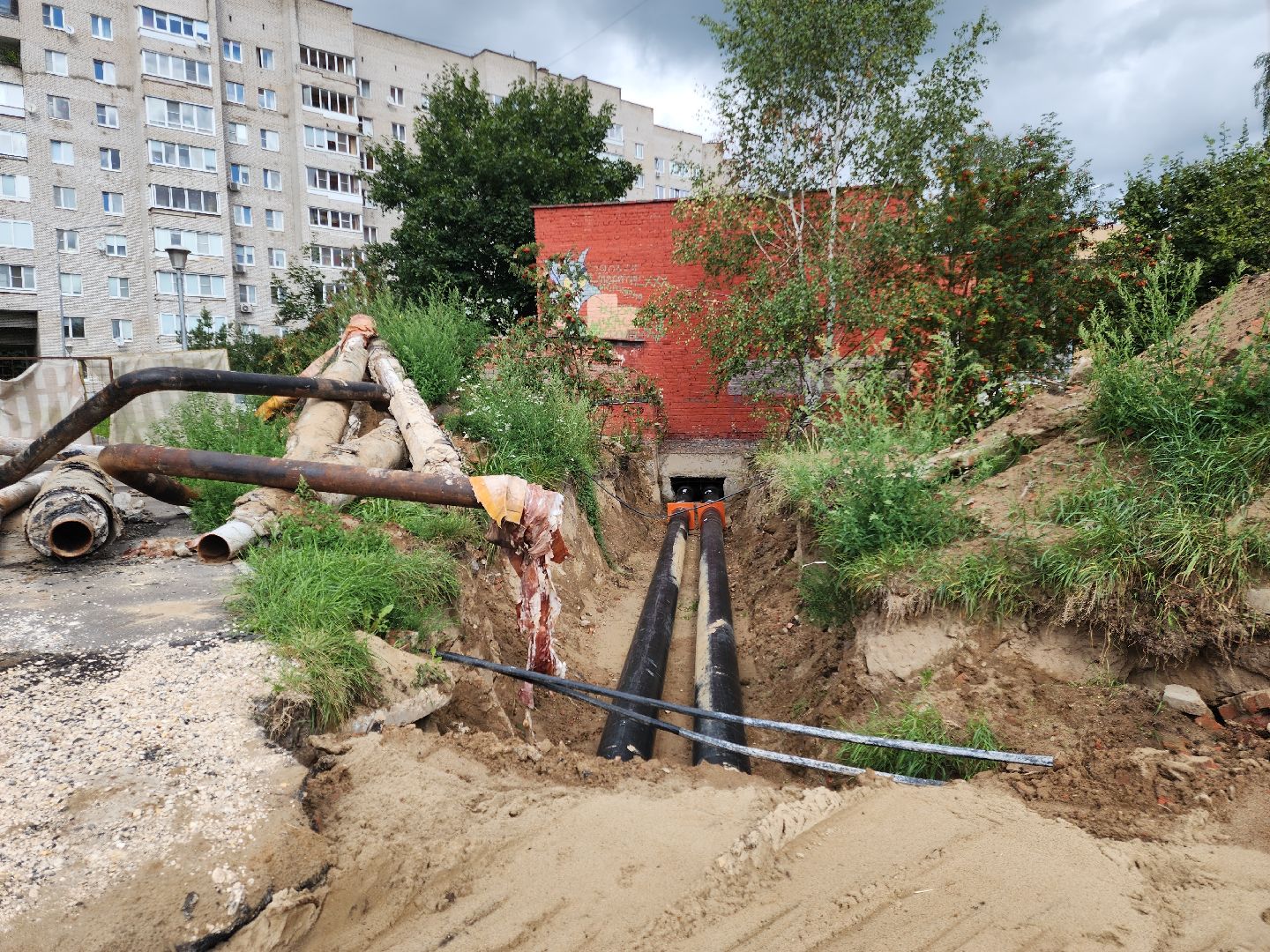 Черноголовка, Ремонт теплосети, Жкх,