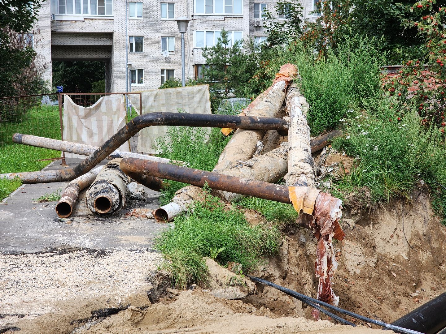 Черноголовка, Ремонт теплосети, Жкх,