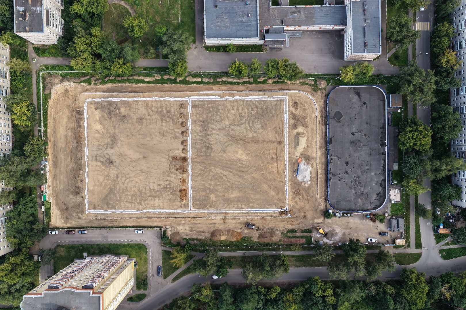 видео с коптера, стадион труд, спорт в люберцах,
