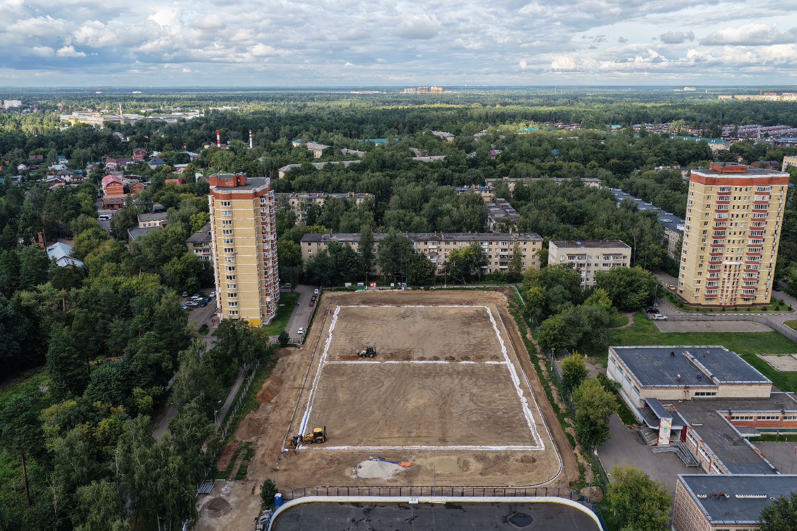 видео с коптера, стадион труд, спорт в люберцах,