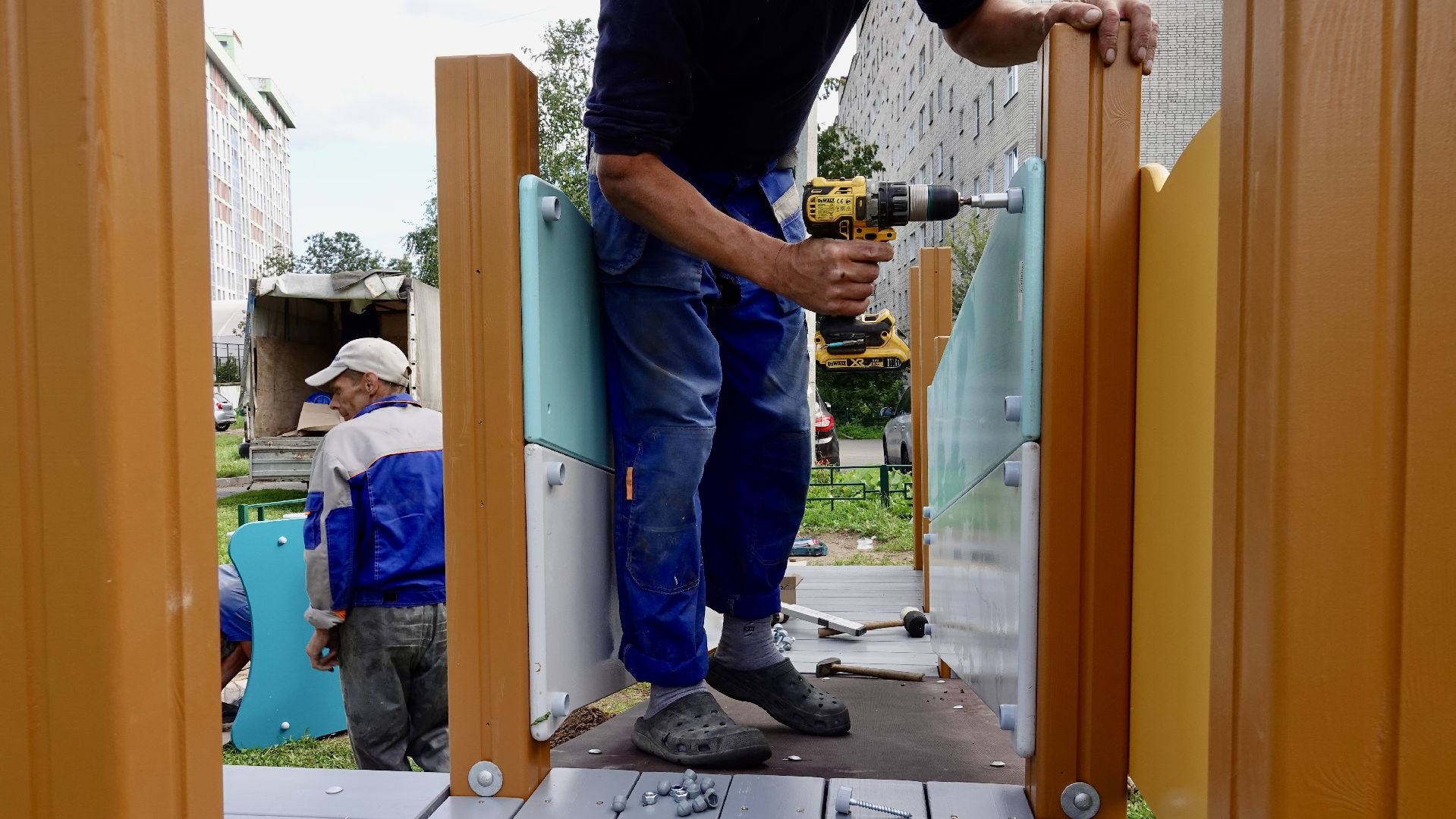 благоустройство, сергиев посад, сергиево-посадский городской округ, дип, детская игровая площадка , по просьбам жителей,