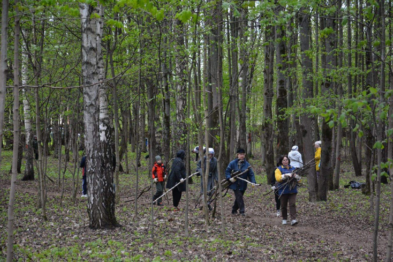 Звенигород, День Победы, субботник, Верхний Посад
