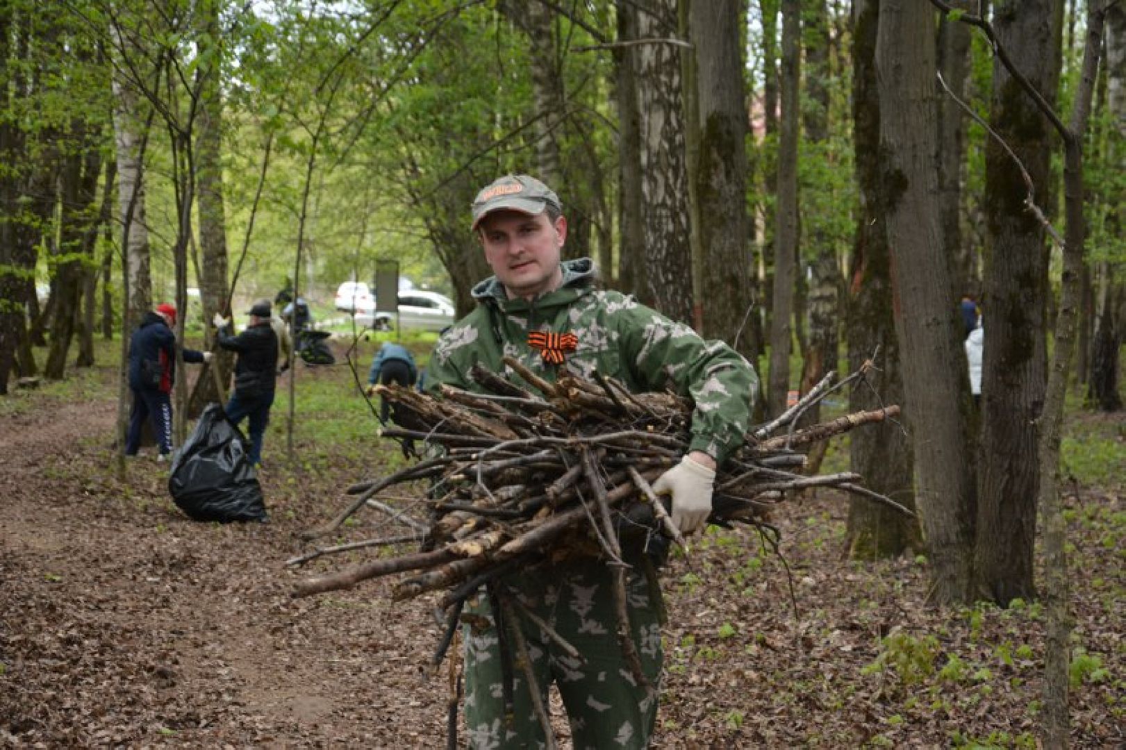 Звенигород, День Победы, субботник, Верхний Посад