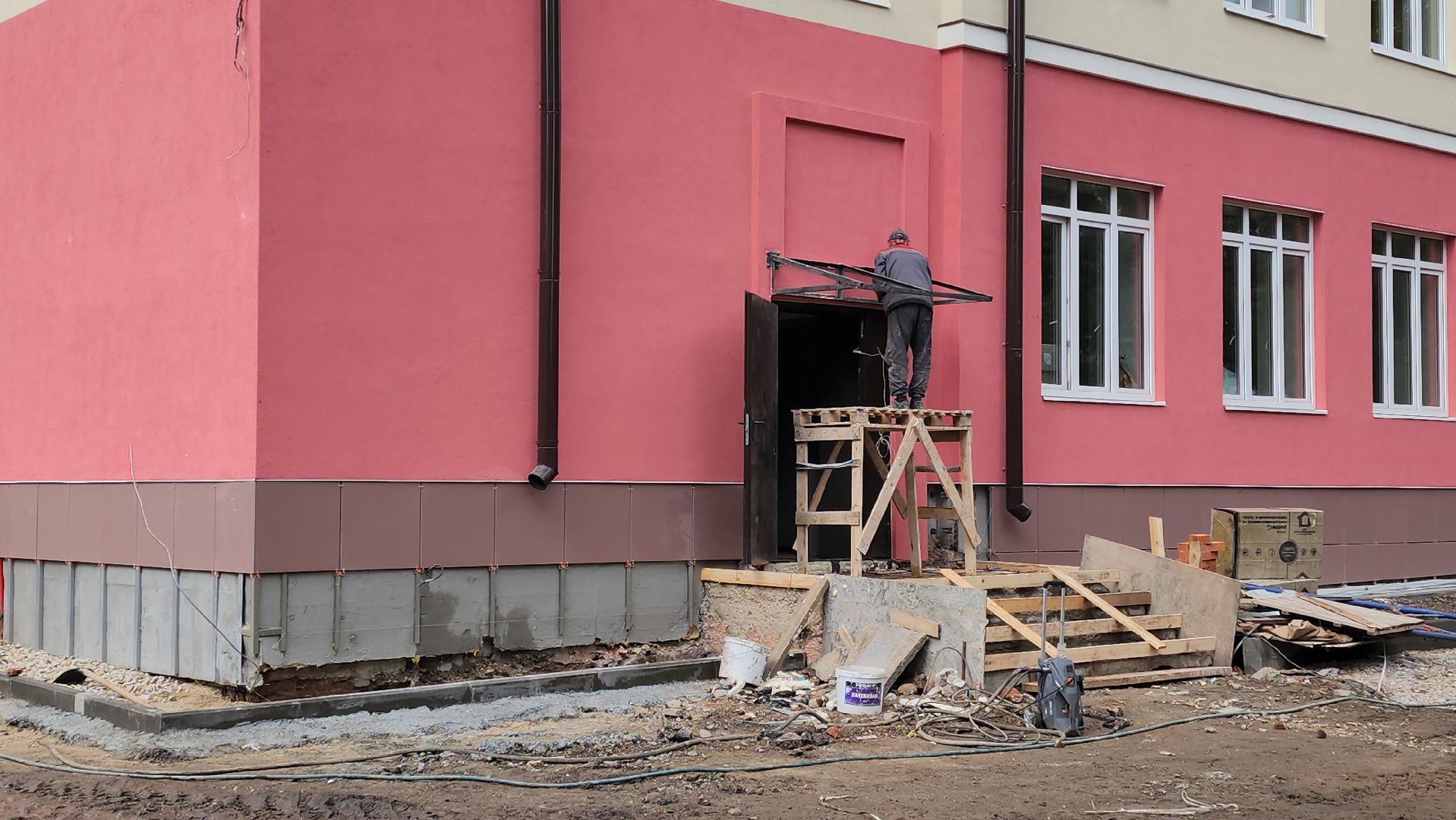 серпухов, школа 1, капитальный ремонт школы,