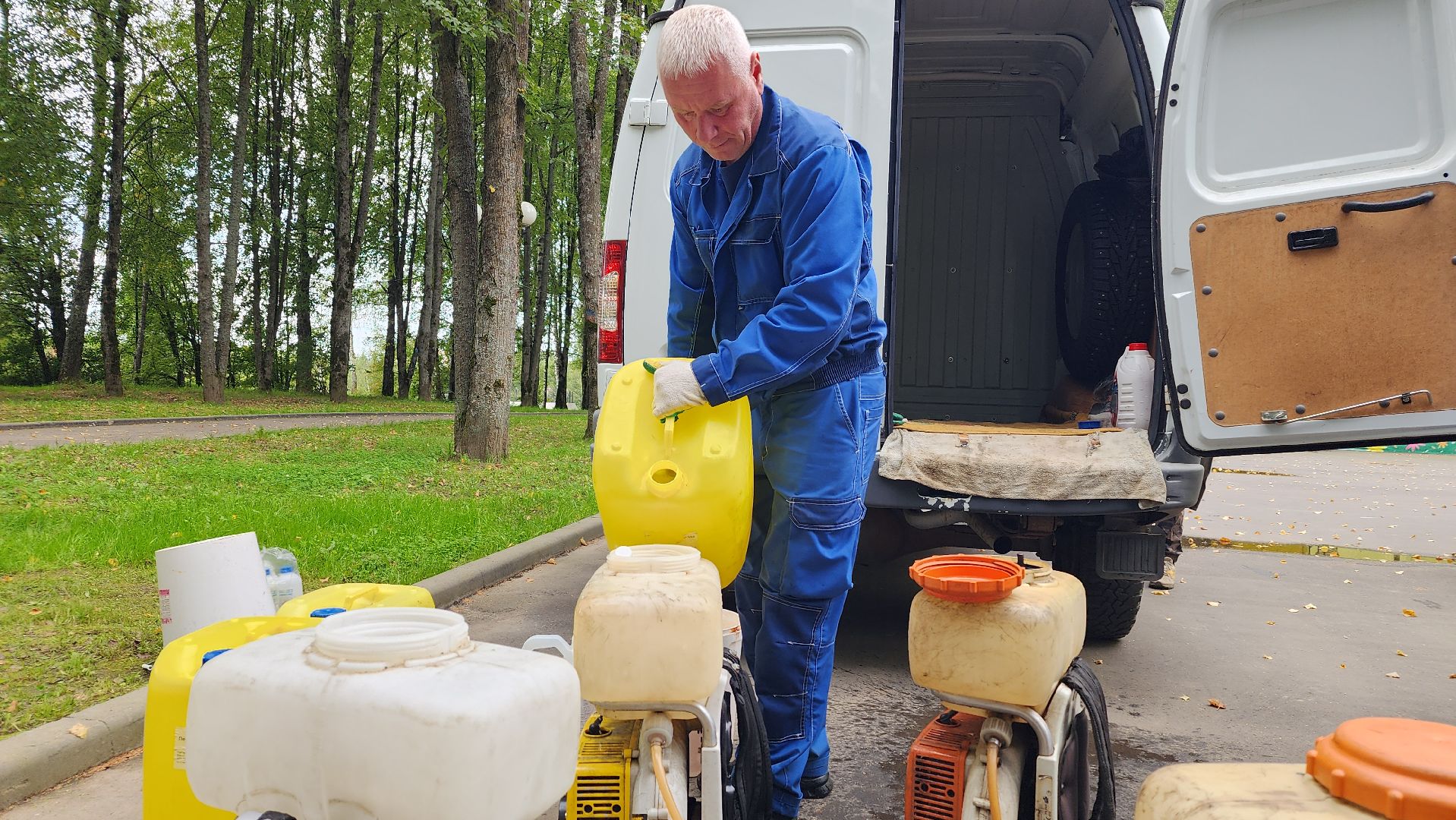 волоколамск, городской парк, акарицидная обработка,