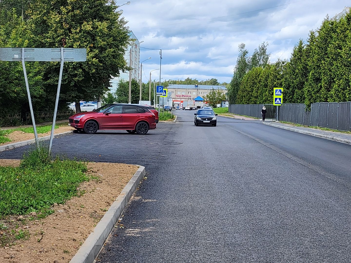 чехов, улица весенняя, дорожный ремонт, капремонт дороги, замена покрытия, расширение парковок, парковочные карманы, дорожные знаки, пешеходные переходы, госпрограмма московской области, развитие дорожного комплекса,
