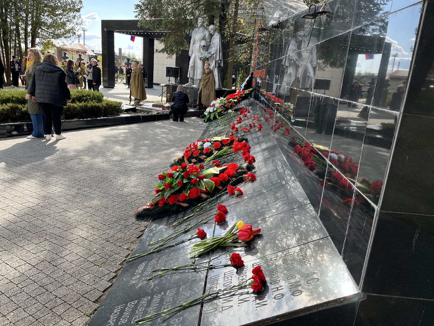 Шаховская, День Победы, мемориал