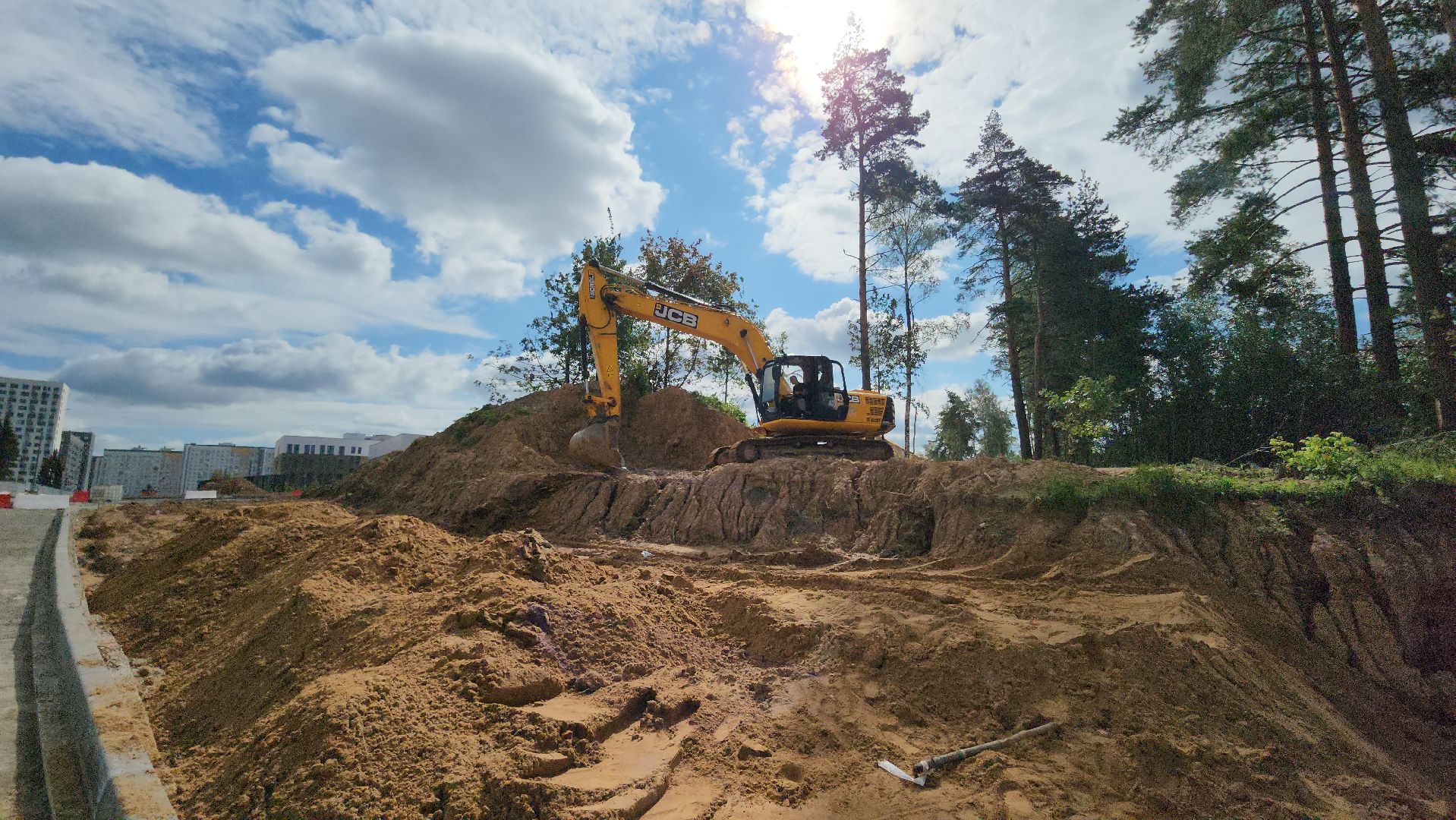 реконструкция дороги, мытищи, Угольная улица,