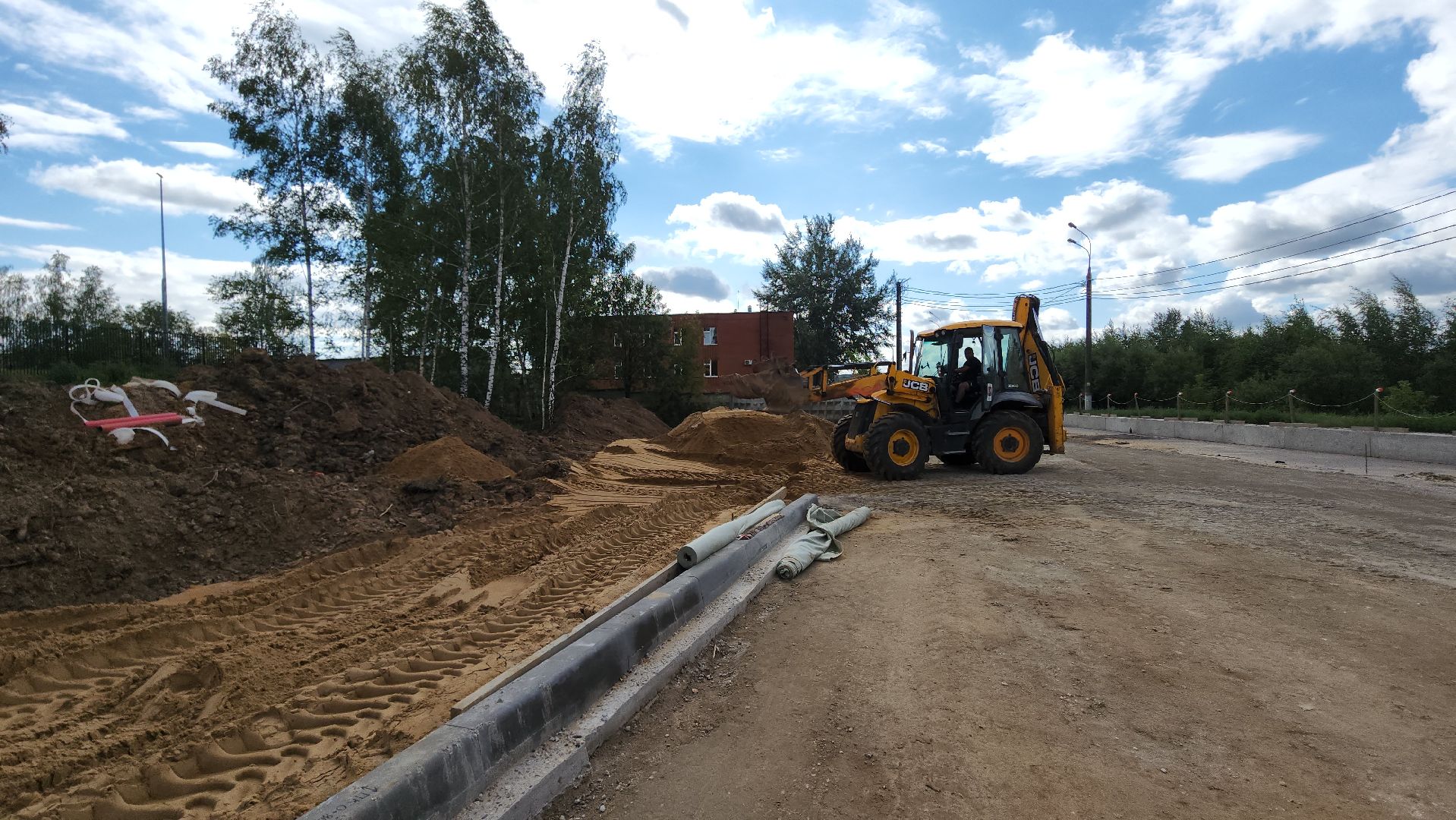 реконструкция дороги, мытищи, Угольная улица,