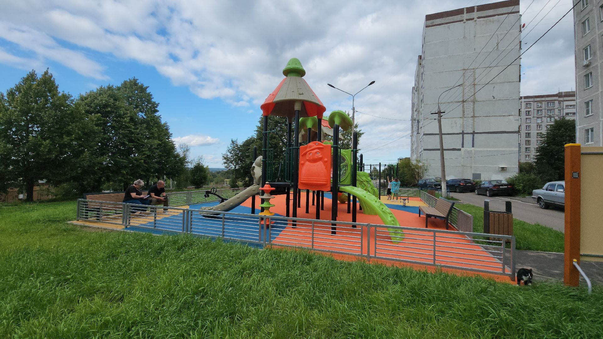 кашира, благоустройство, детская площадка,  игровой комплекс, спортивная площадка, качели,