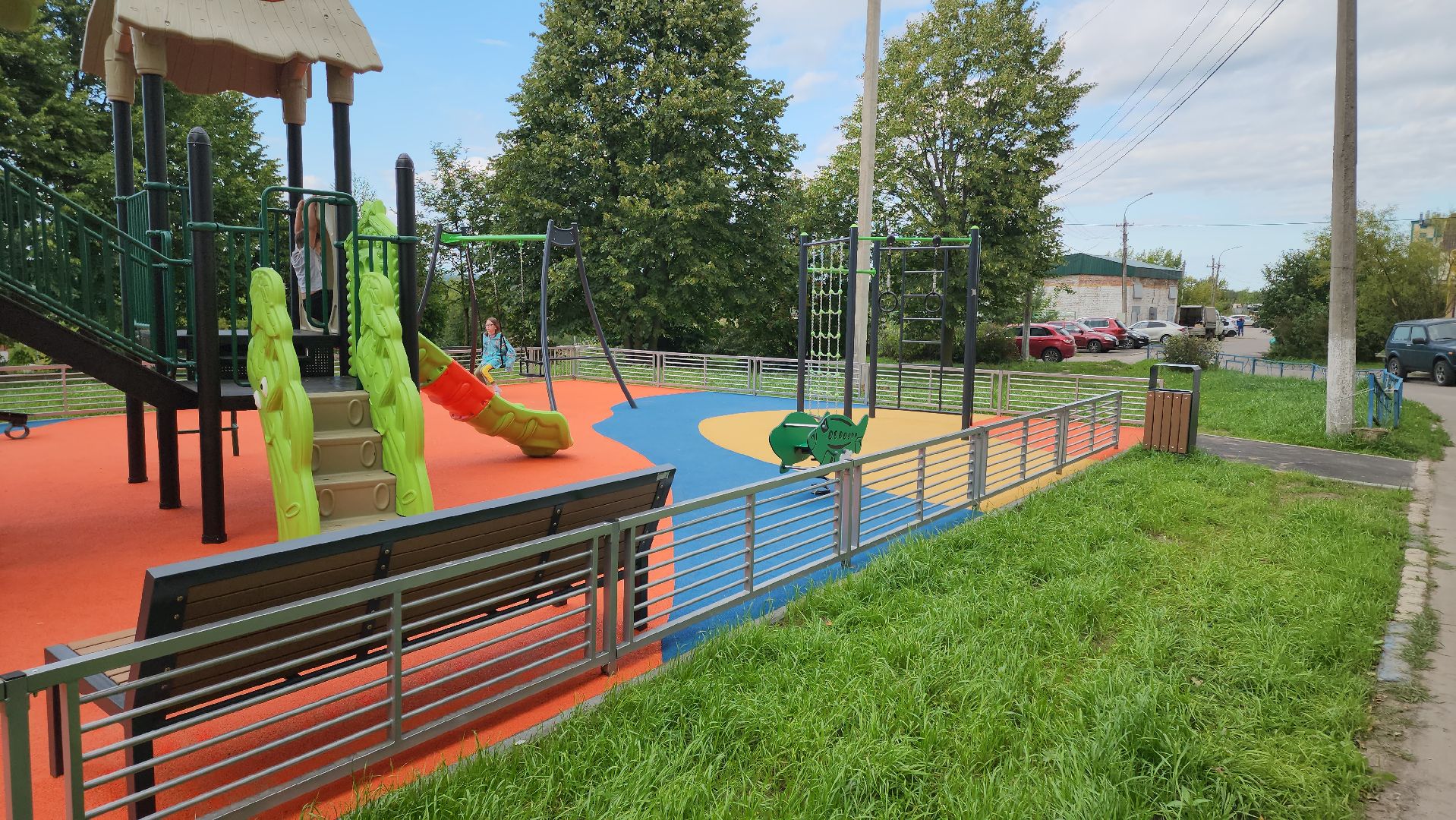 кашира, благоустройство, детская площадка,  игровой комплекс, спортивная площадка, качели,