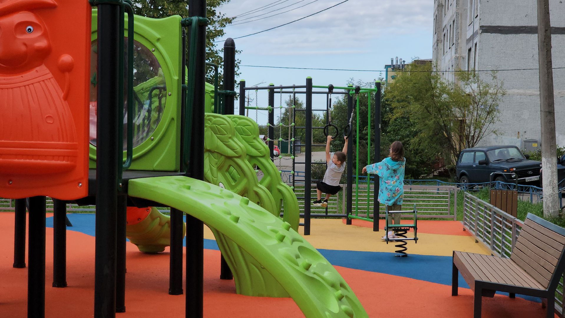 кашира, благоустройство, детская площадка,  игровой комплекс, спортивная площадка, качели,