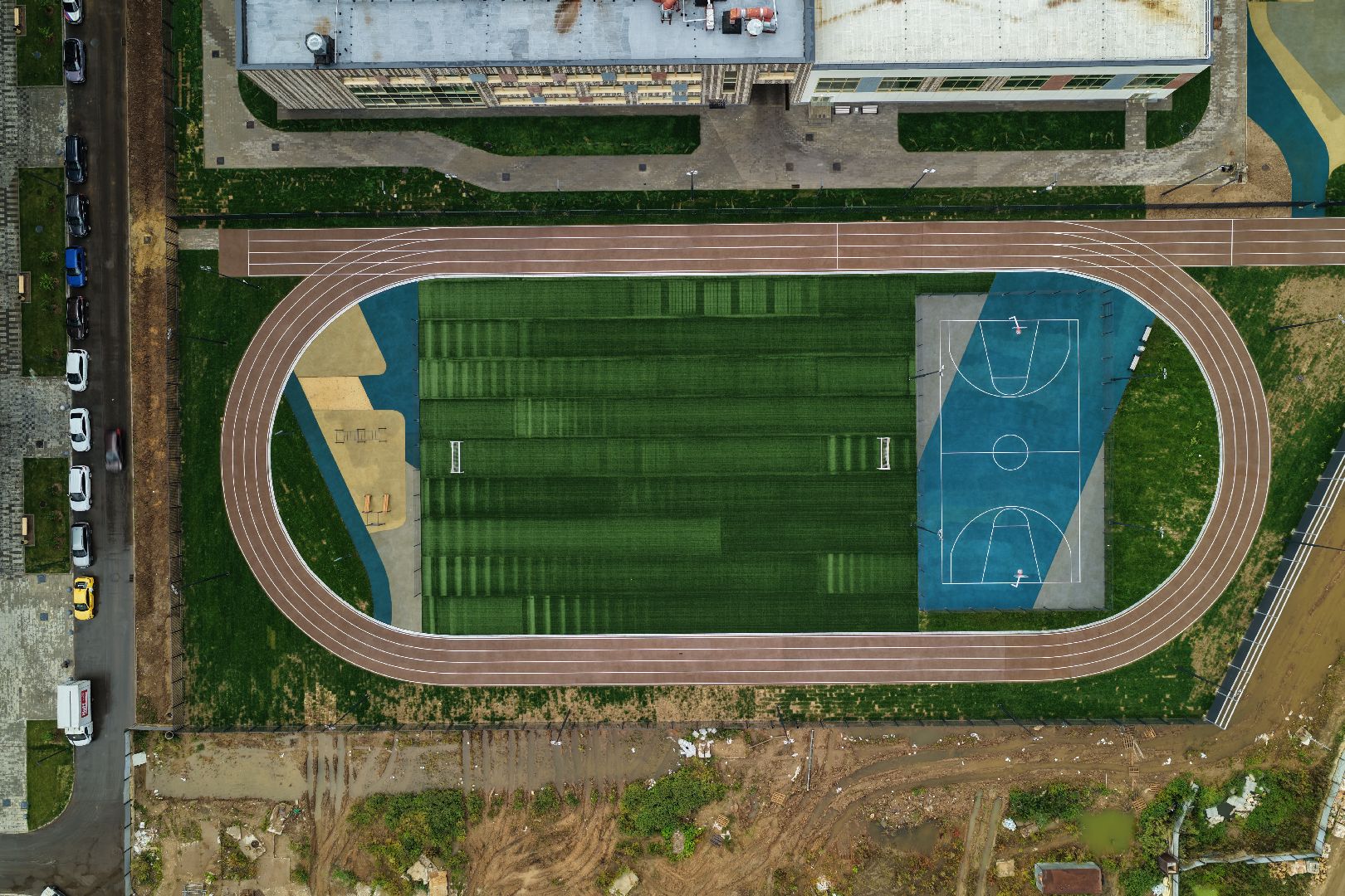 видео с коптера, школа в жк приображенский парк, новая школа домодедово,