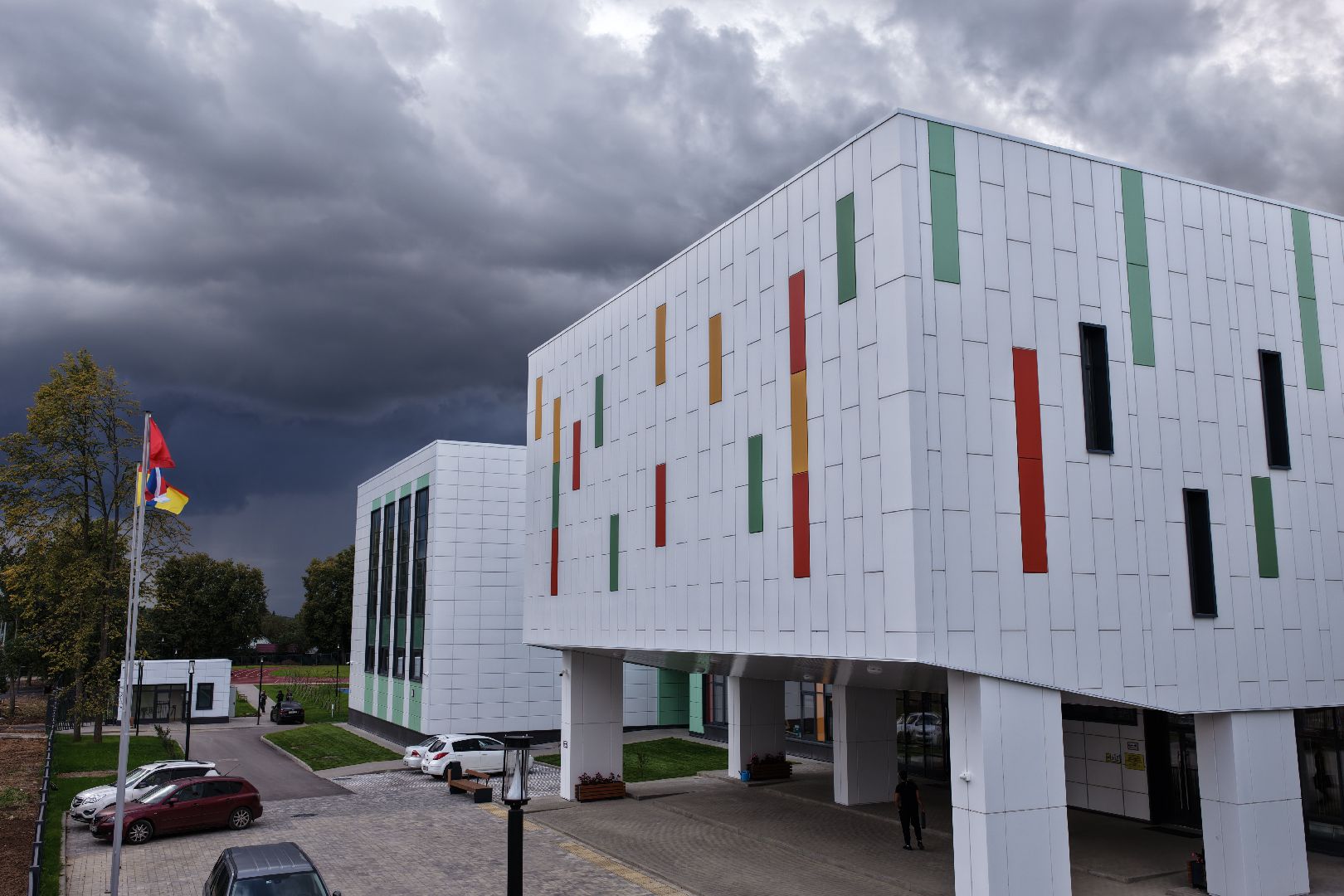 видео с коптера, школа в барыбино, образование домодедово,