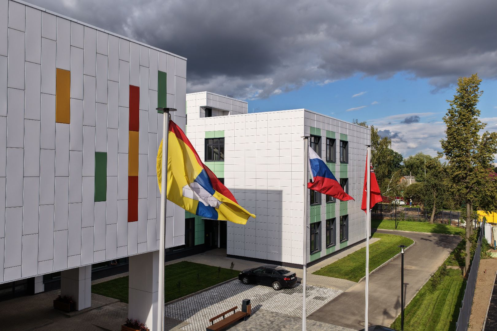 видео с коптера, школа в барыбино, образование домодедово,