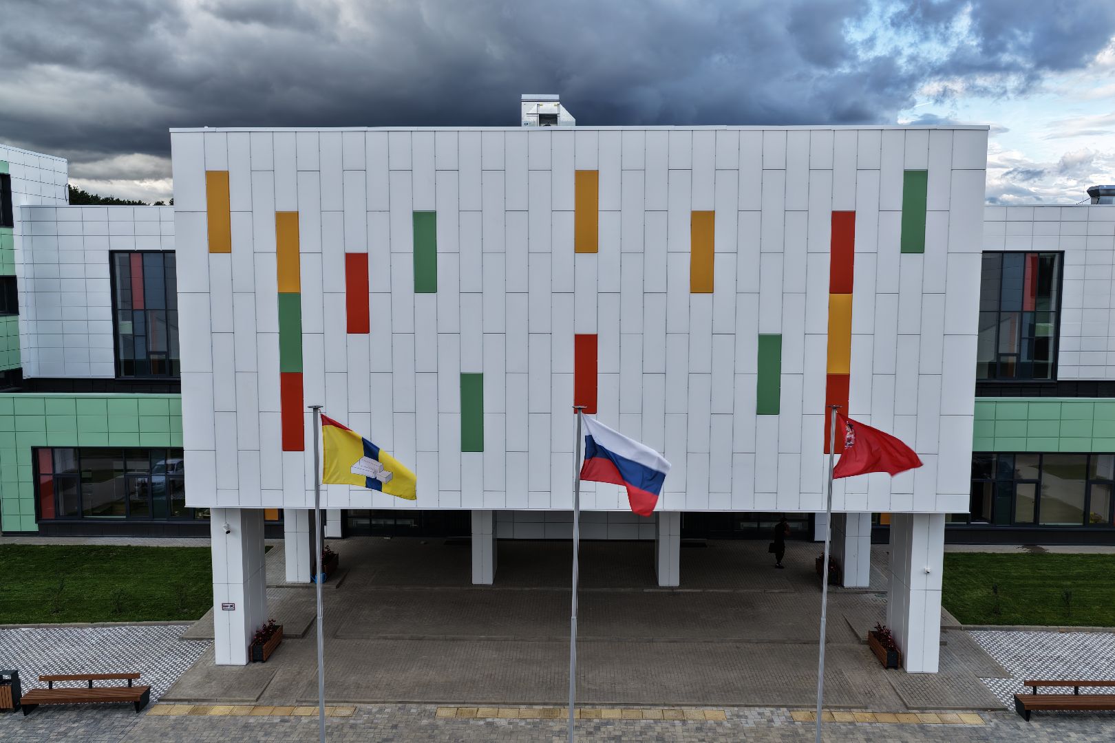 видео с коптера, школа в барыбино, образование домодедово,