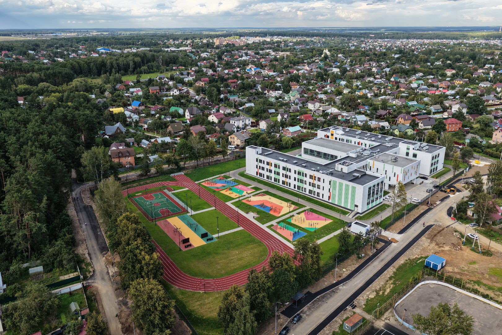 видео с коптера, школа в барыбино, образование домодедово,