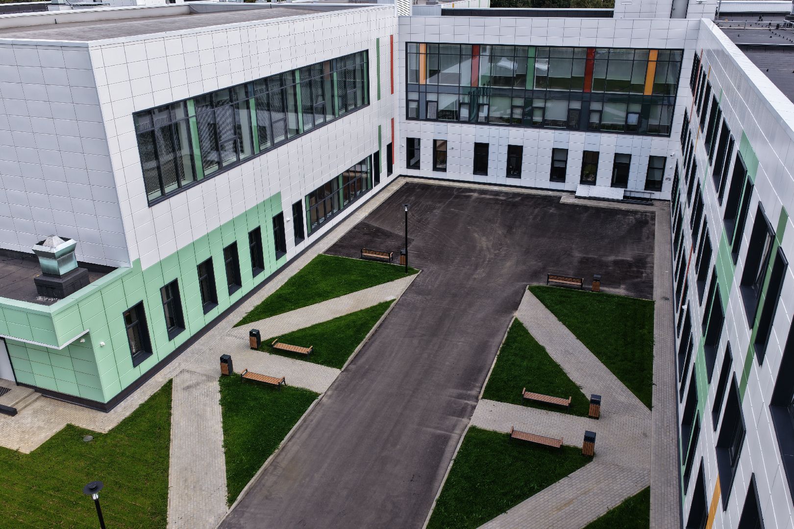 видео с коптера, школа в барыбино, образование домодедово,