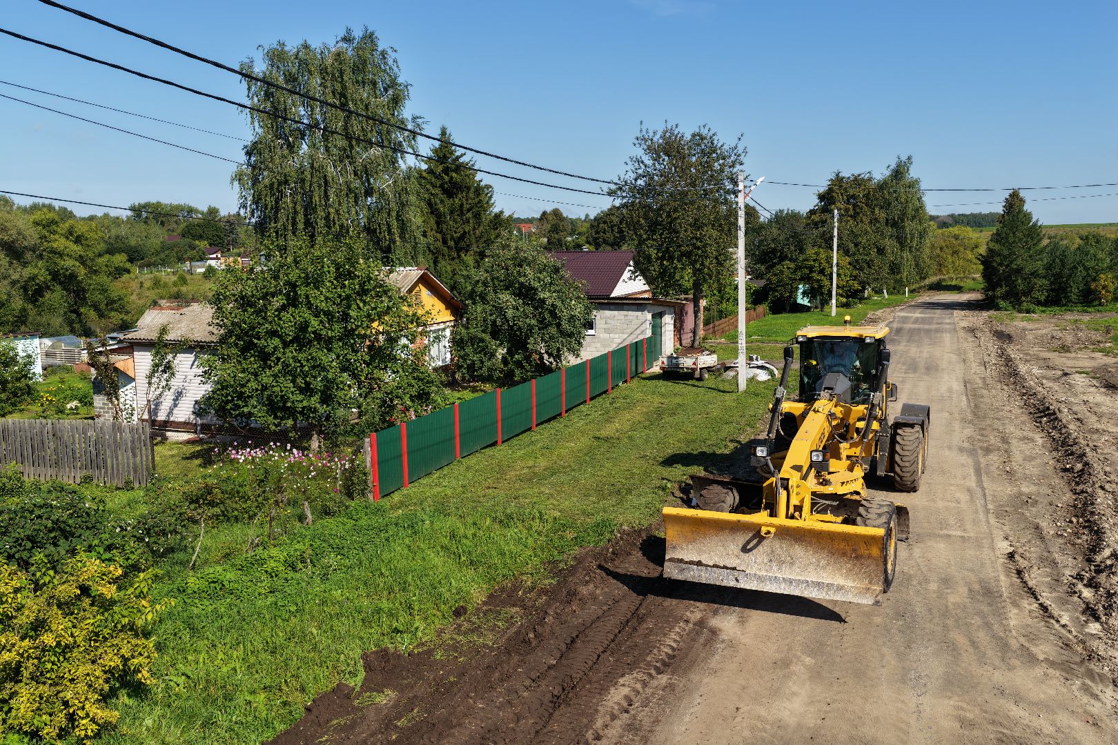 видео с коптера, ремонт дороги зарайск,
