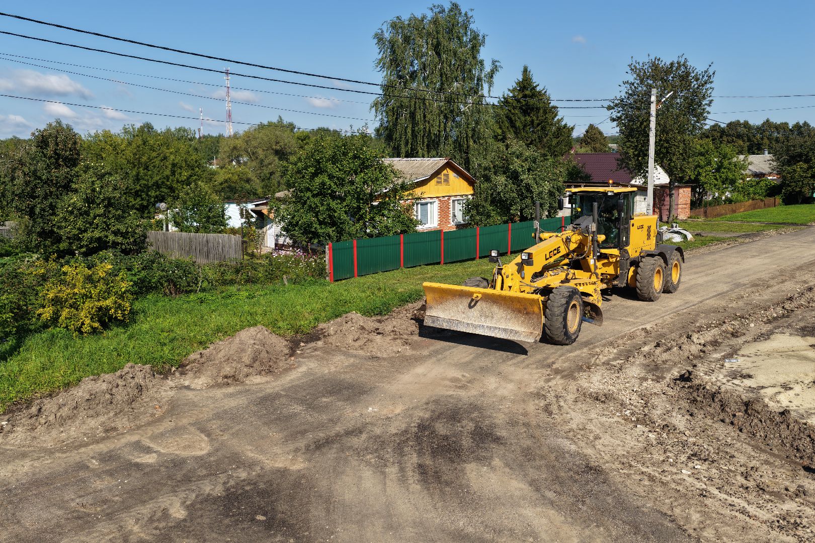 видео с коптера, ремонт дороги зарайск,