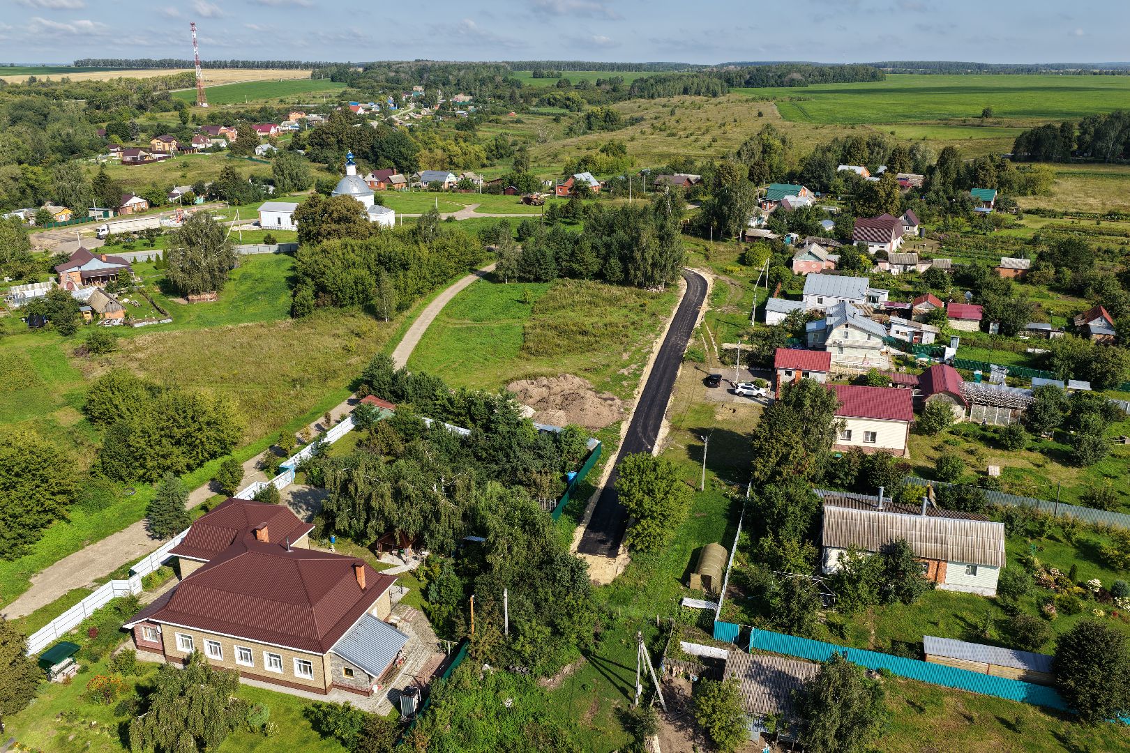 видео с коптера, ремонт дороги зарайск,