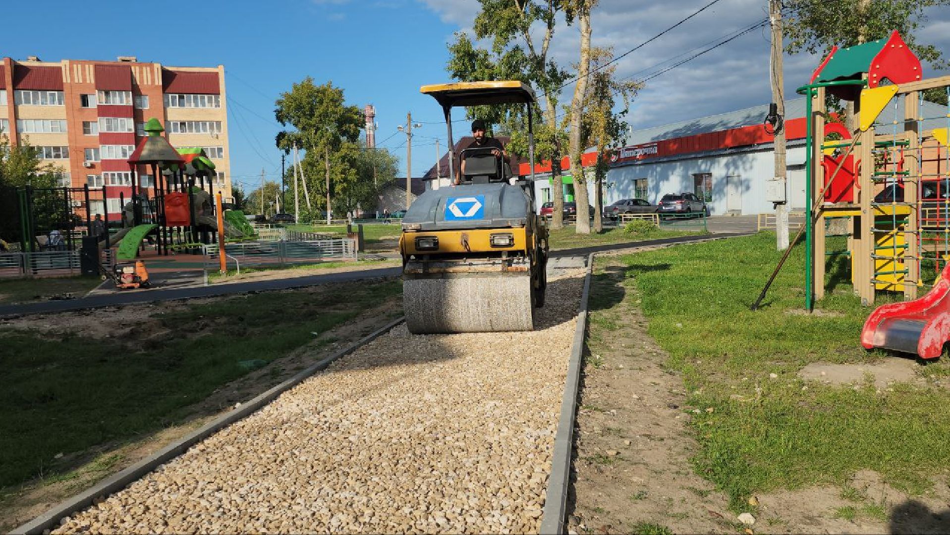 луховицы, крансая пойма, благоустройство,КраснаяПойма #благоустройство #детскаяплощадка,