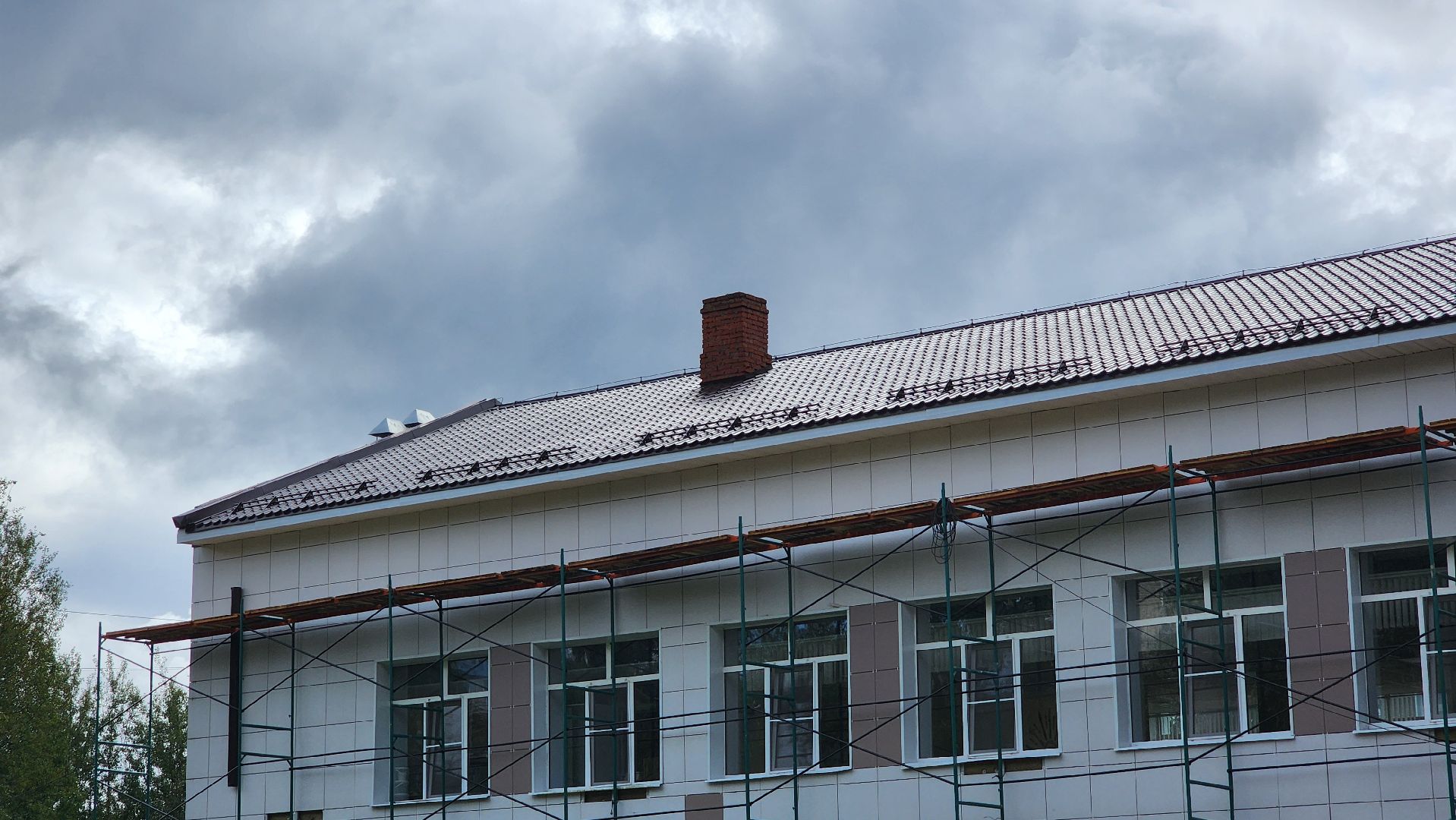 солнечногорск, тимоновская школа, ремонт кровли,