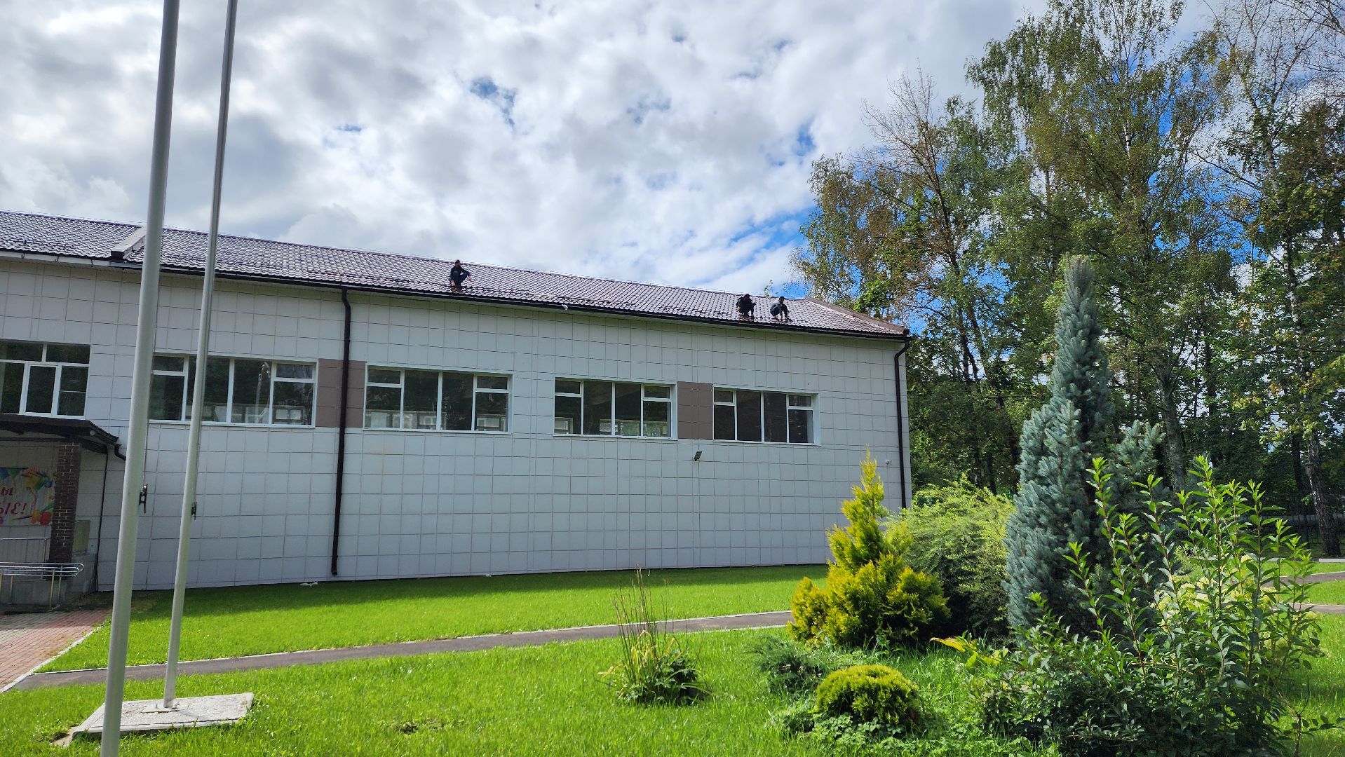 солнечногорск, тимоновская школа, ремонт кровли,