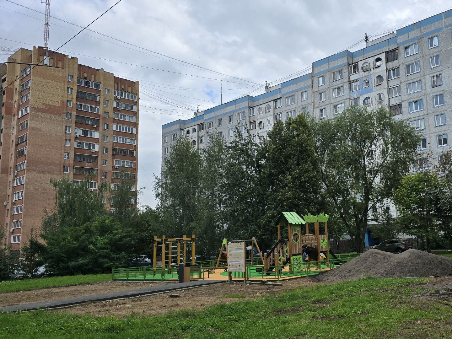 Коломна, новая детская площадка,