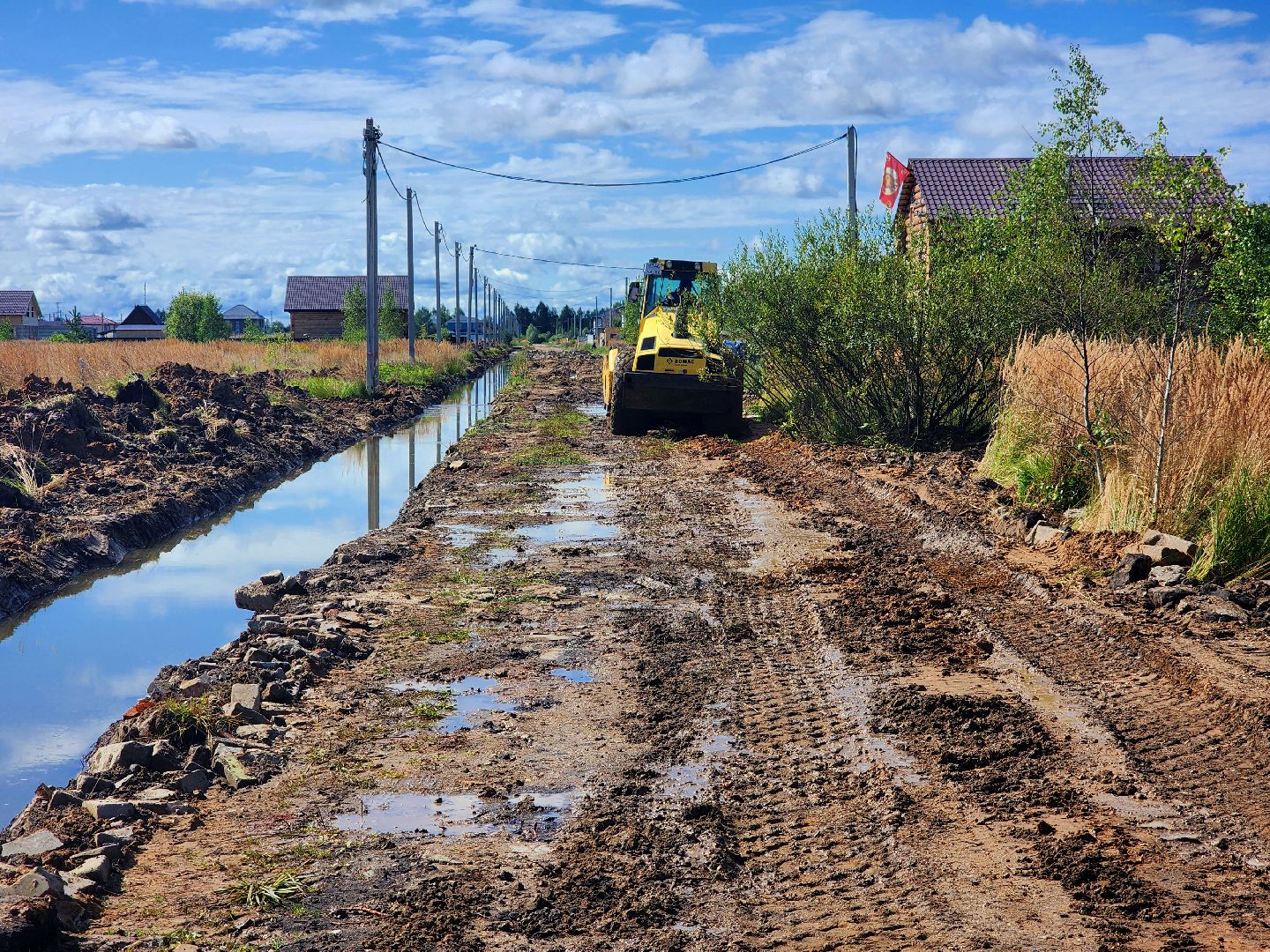 дубна,  поле многодетных, поселок для многодетных, строительство, дороги,