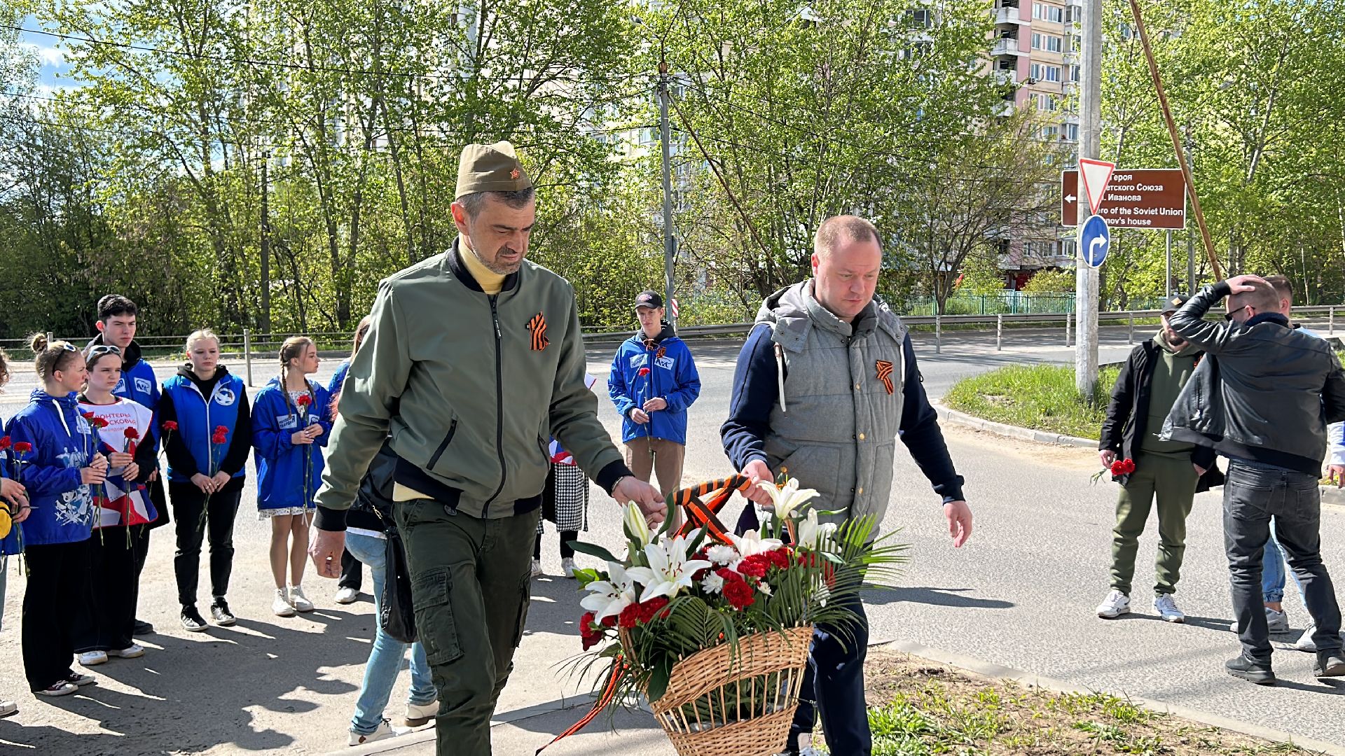 День Победы, возложение цветов