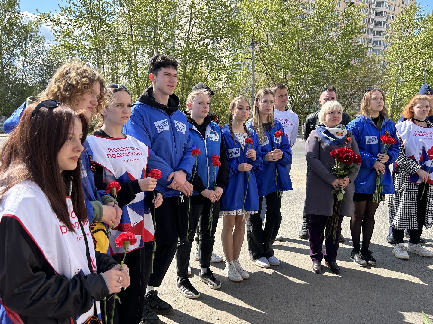 День Победы, возложение цветов