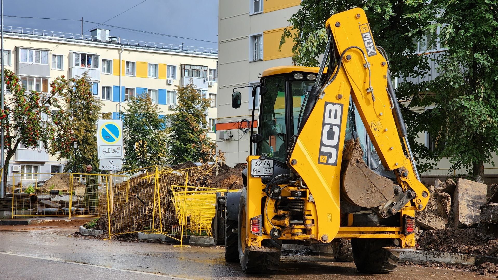 кашира, ремонт теплосети, транспорт, ограничение движения, строительные работы, теплотрасса, горячая вода,